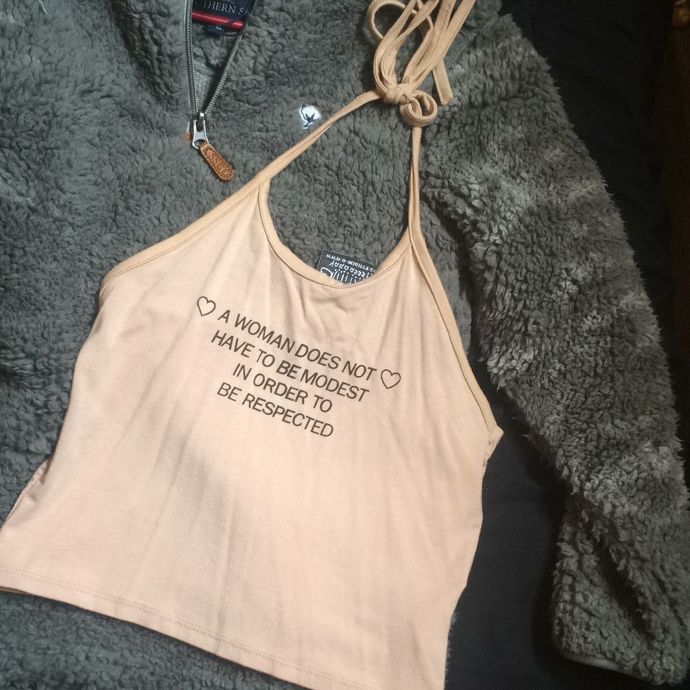 O mighty crop top / halter